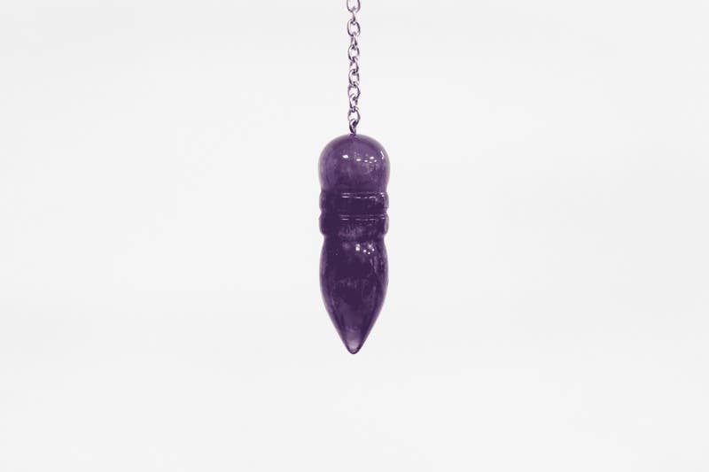 Las Velas de Mariano - Venta al por mayor Artículo de meditación - Péndulo Egipcio Mineral Amatista0