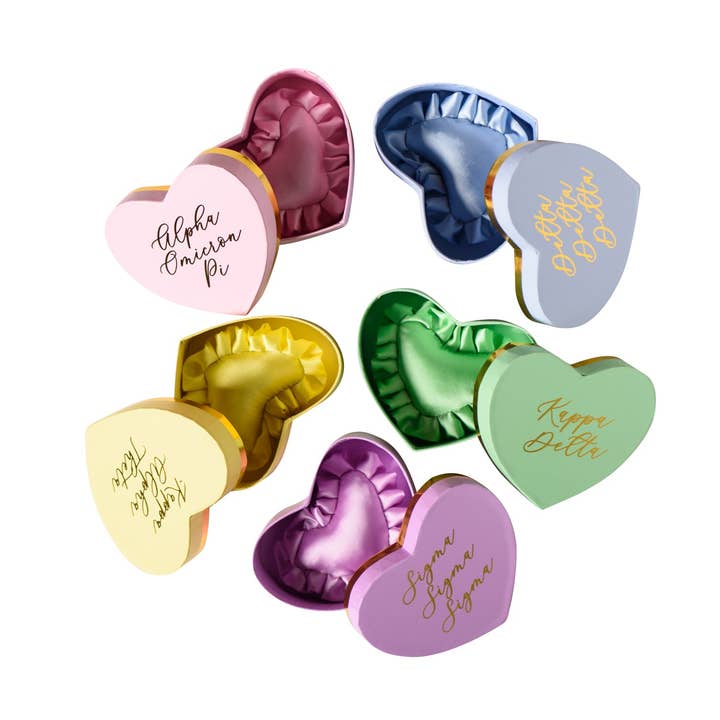 Sorority Badge Pillow and Box for wholesale by Over The Moon Greek