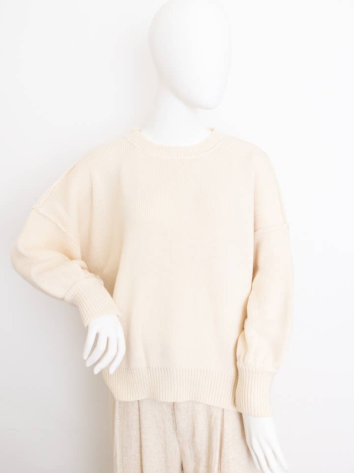 Leto Accessories - Wholesale Knit Sweater - Women's - Cozy Mood Oversized Pullover Sweater - Your New Bestseller6