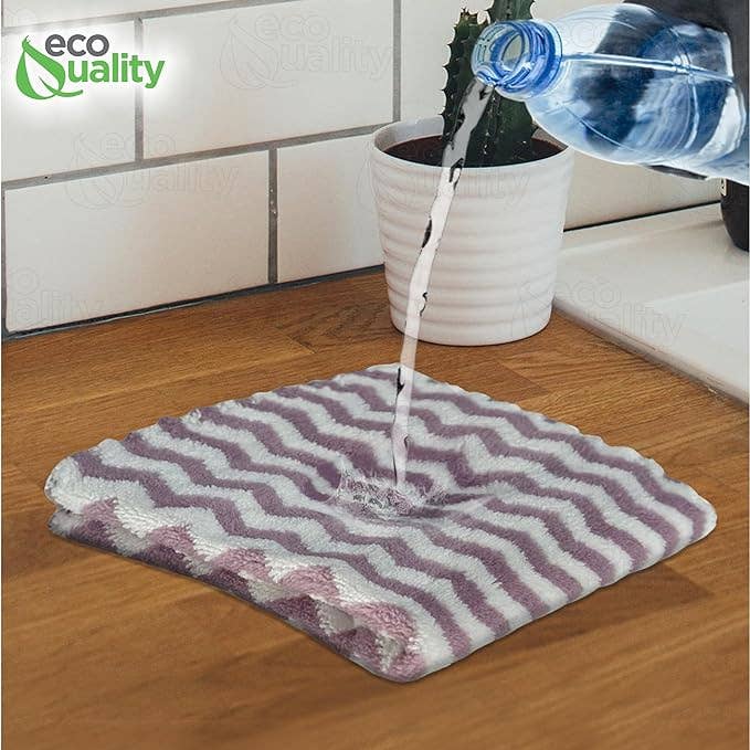 EcoQuality - Wholesale Dishcloth - Cotton Microfiber Towels Multi Color6