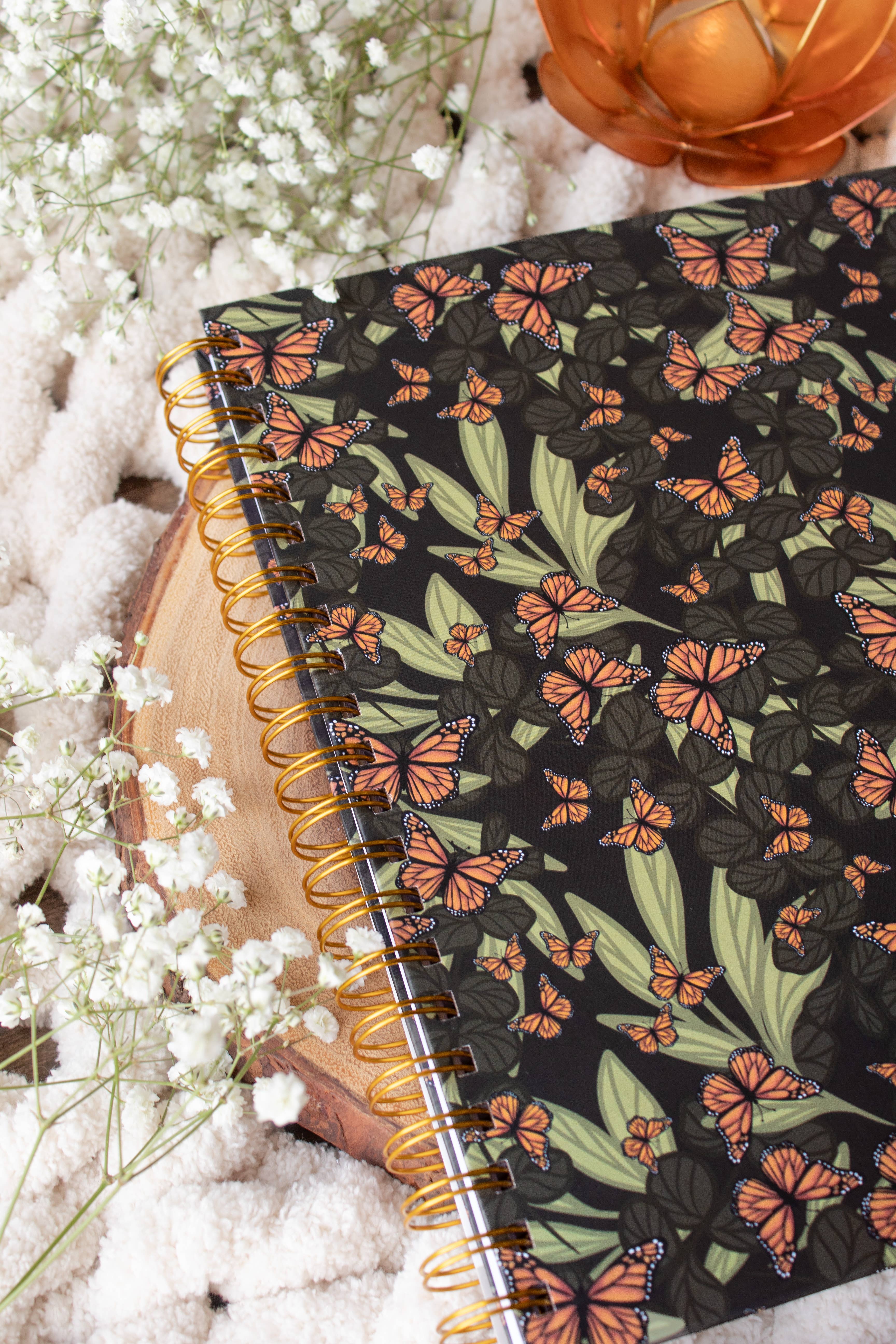 Meaggie Moos - Wholesale Notebook - Butterfly Garden Hardcover Spiral Notebook | College Ruled4