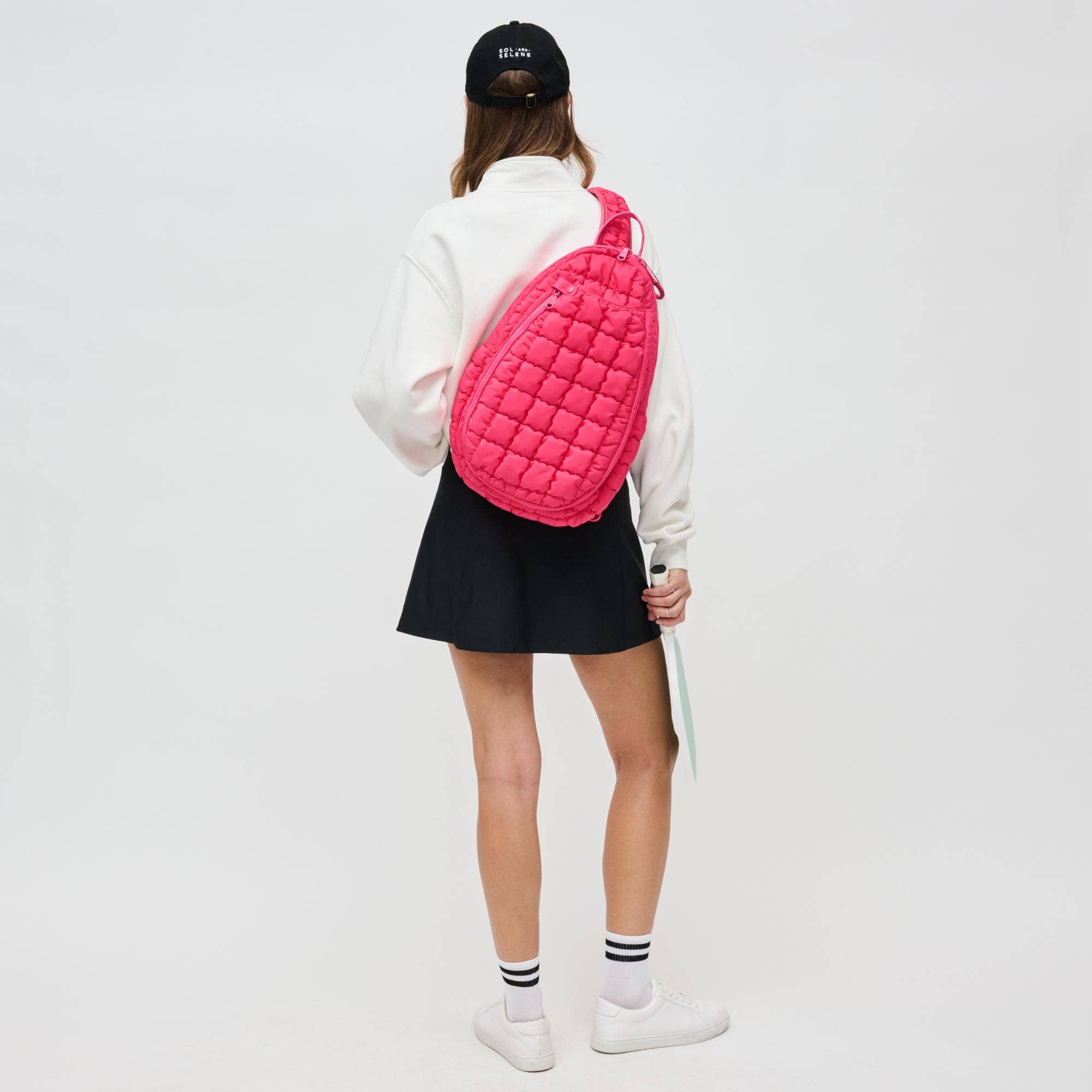 Sol and Selene - Wholesale Crossbody Bag - Women's - Match Point - Quilted Puffer Pickleball-Paddle Tennis Sling12