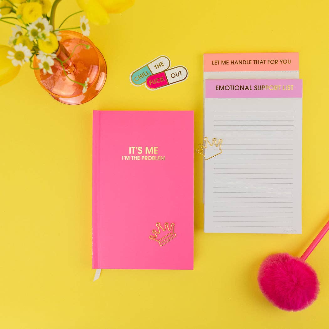 Chez Gagné - Wholesale Notepad - Emotional Support List - Lined Notepad - Lavender - 65 perforated pages - 5x8 3