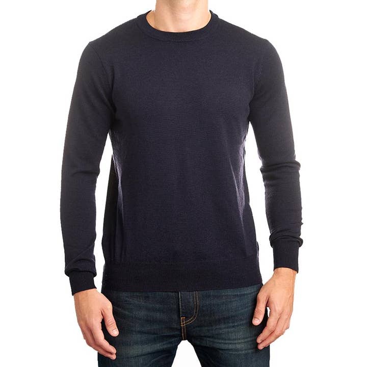 Navy ronde hals voor wholesale door Jeremy Argyle