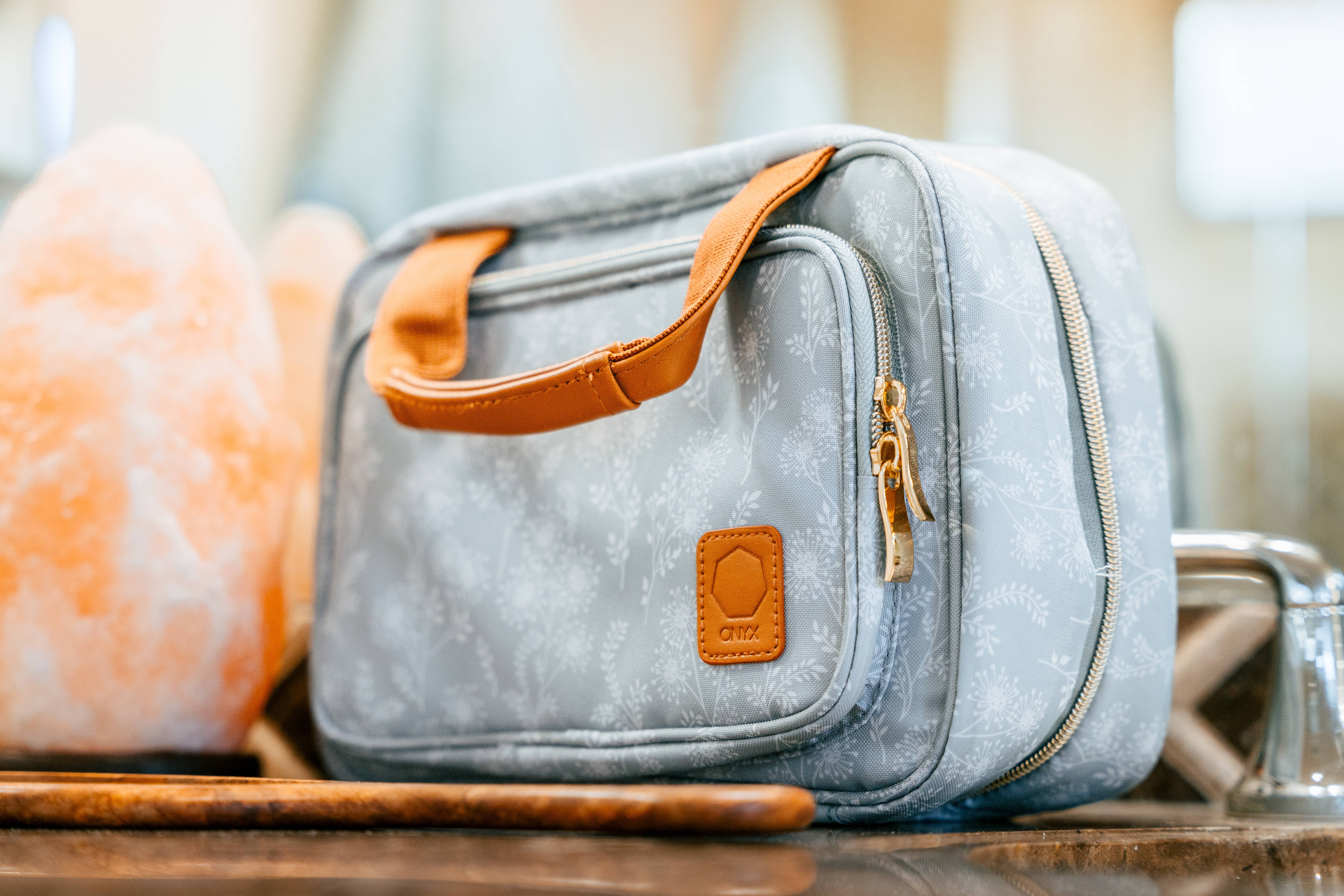 Onyx Outfitters NW - Wholesale Toiletry Bag - Women's - Floral Toiletry Bag Travel Bag with Hanging Hook - Cosmetic