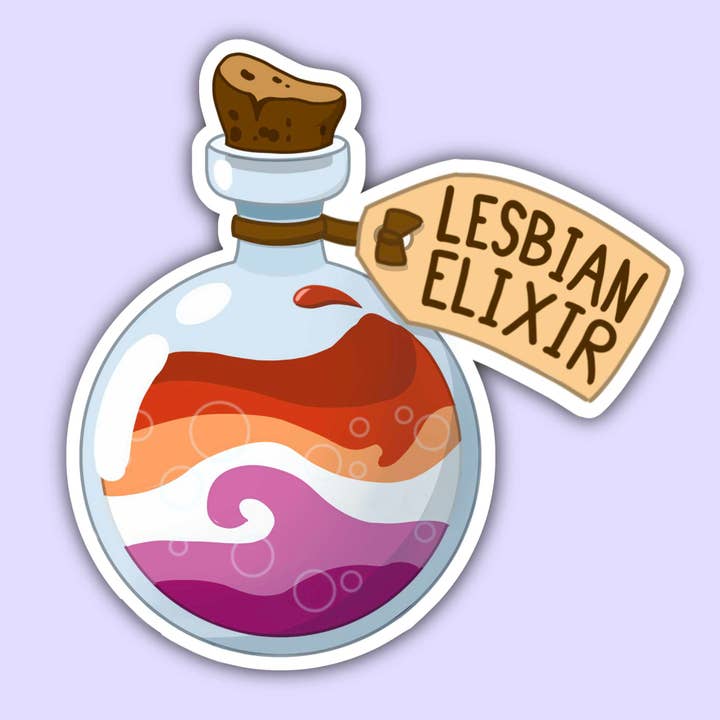 Noellita Bonita - Wholesale Sticker - Lesbian Elixir - LGBTQ Pride Sticker