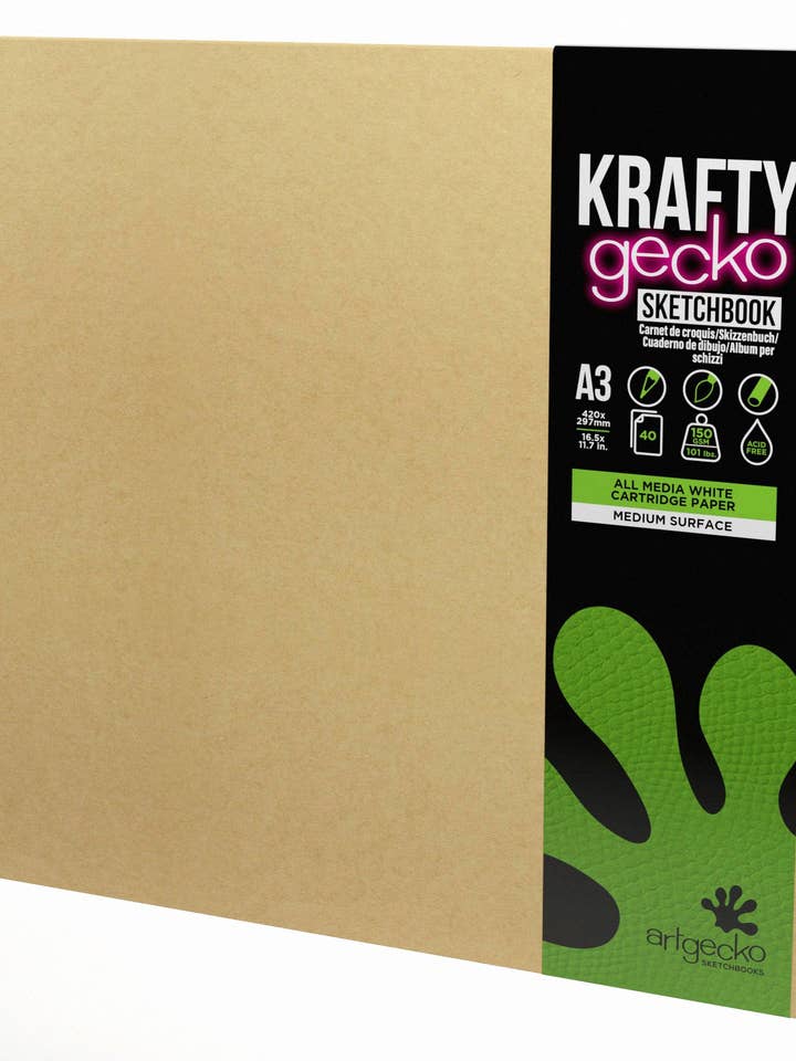 Album da disegno Krafty All Media A3 Orizzontale per la vendita all'ingrosso da parte di Artgecko Sketch