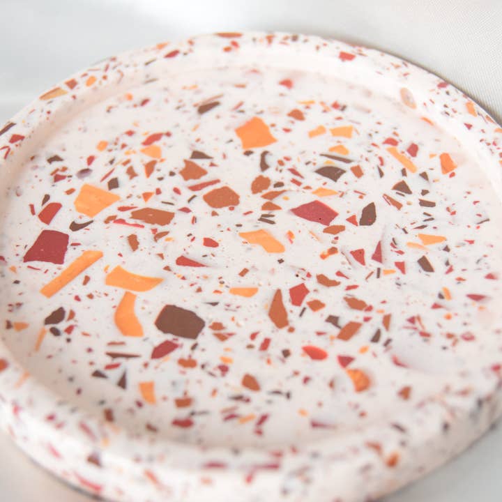 Fox and Bunny Rise – Engroshandel Smykkeskål – Varm neutral farve Terrazzo Jesmonite pynteskål | Hazel