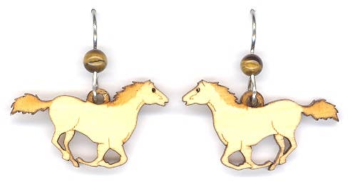 Woodcutts Inc. - Wholesale Dangle Earrings - Running Horse Earring0
