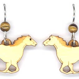 Woodcutts Inc. - Wholesale Dangle Earrings - Running Horse Earring