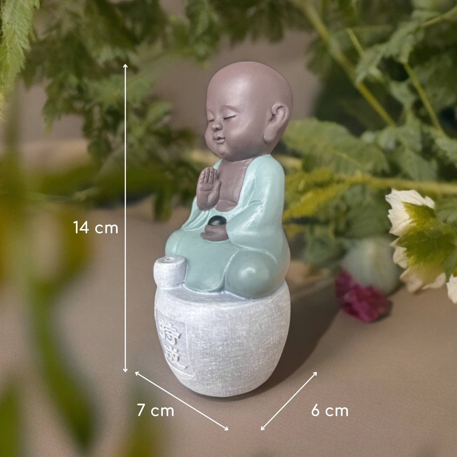 Zen'Arôme - Wholesale Decorative Tabletop Object - Buddha Figurine Incense Holder Perseverance3