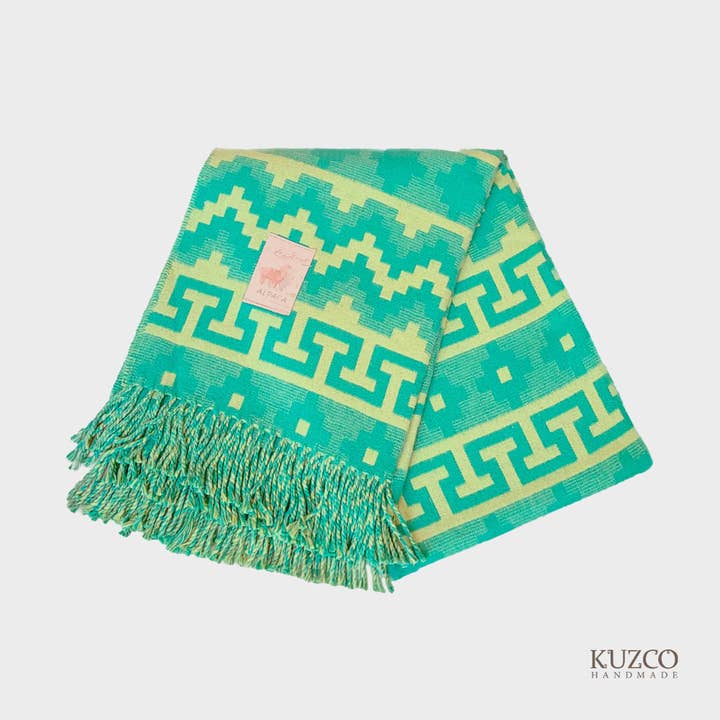 KuzcoHandmade - Wholesale Throw blanket - Peruvian Alpaca Blended Throw Blanket, Wool Blankets4