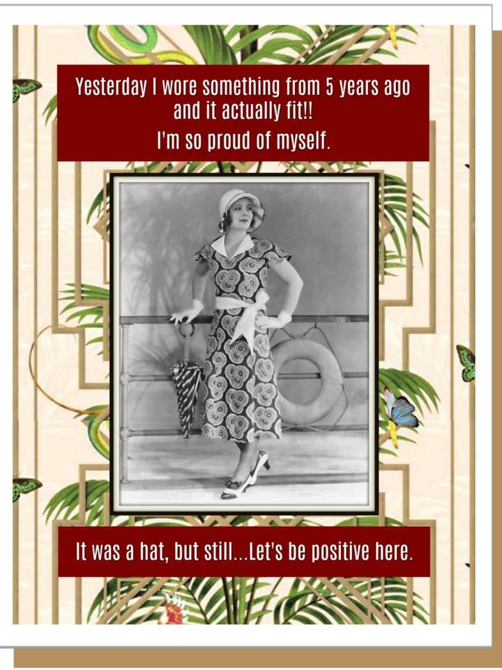 SALE Let's Be Positive - Everyday Card for wholesale by Ümlaut Brooklyn