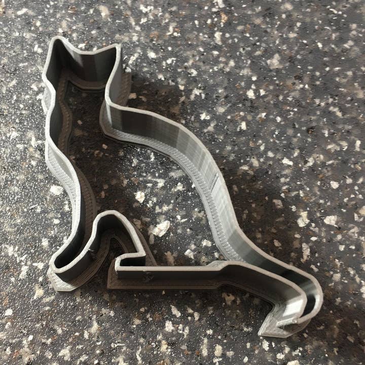 Cat Shape Cookie or Fondant Cutter (Advanced) for wholesale by CookieCutterSupply