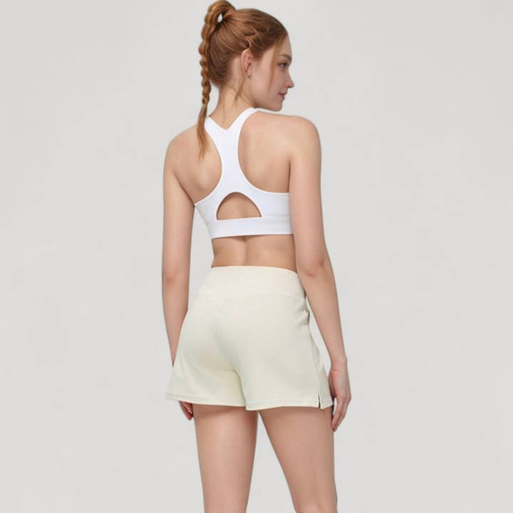 Active by Anna-Kaci - Wholesale Athletic Shorts - Women's - High Waist Performance Shorts with Wide Waistband and Side P14