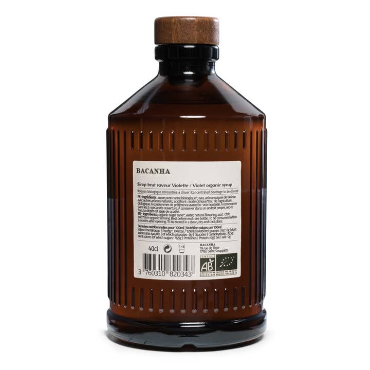 Bacanha - Wholesale Cocktail Mix/Syrup - Raw Violet Syrup - 400ml - 13,5 fl. oz.1