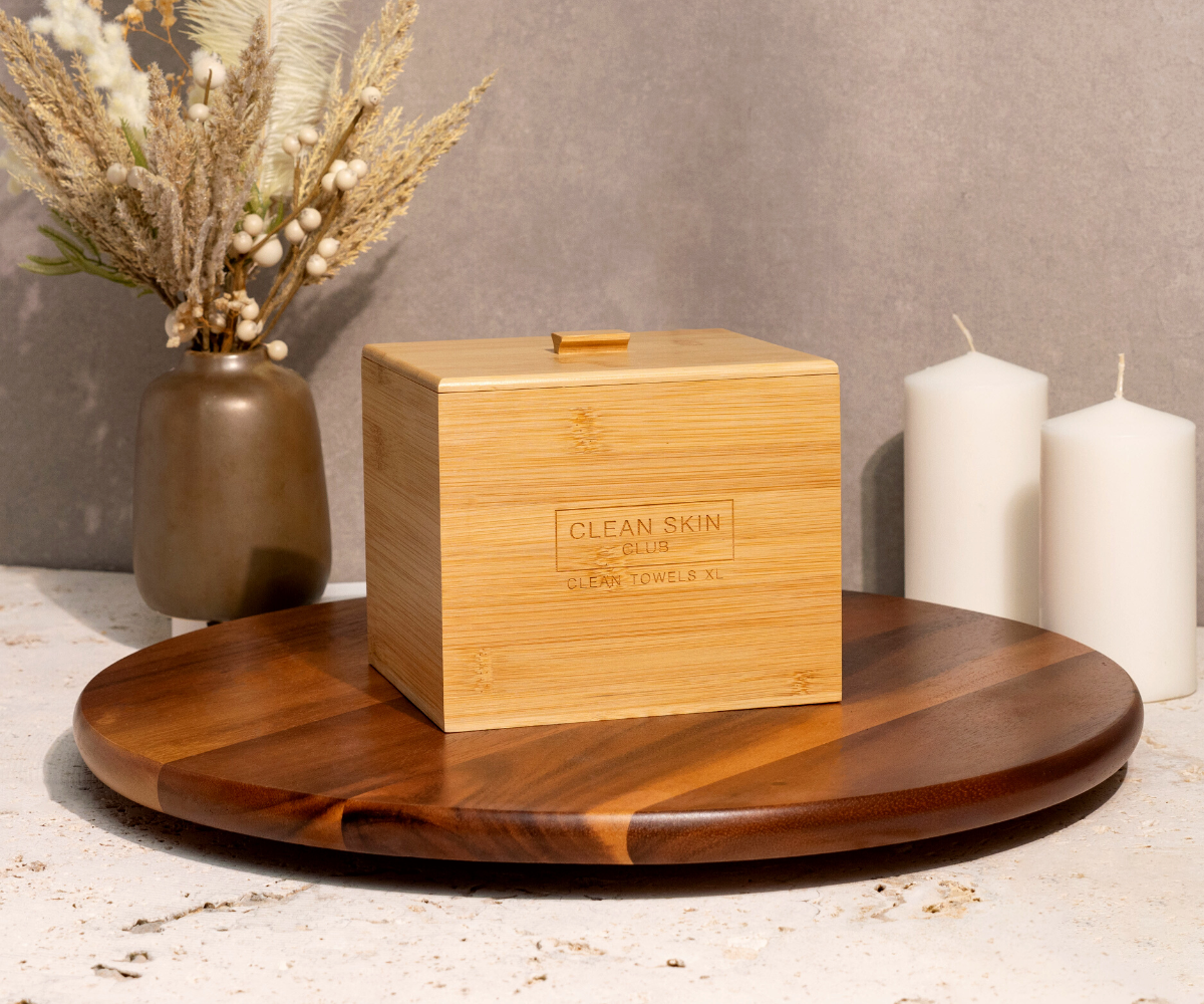 Clean Skin Club - Wholesale Decorative Box - Luxe Bamboo Box with Cover2