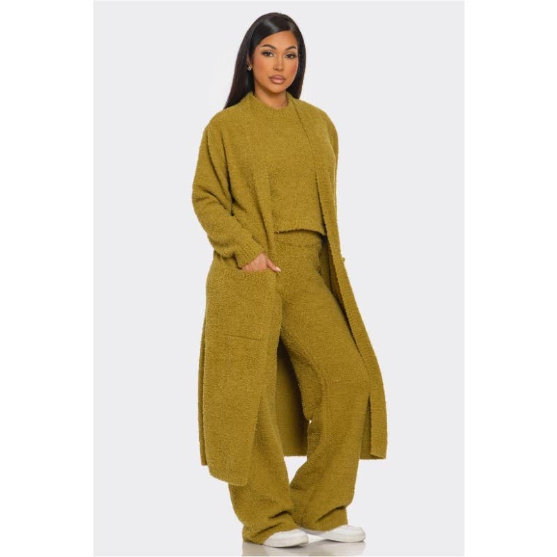 Esmeray Clothing - Wholesale Top & Pant Set (NOT Loungewear) - Women's - COZY CLOUD THREE PIECE SET9