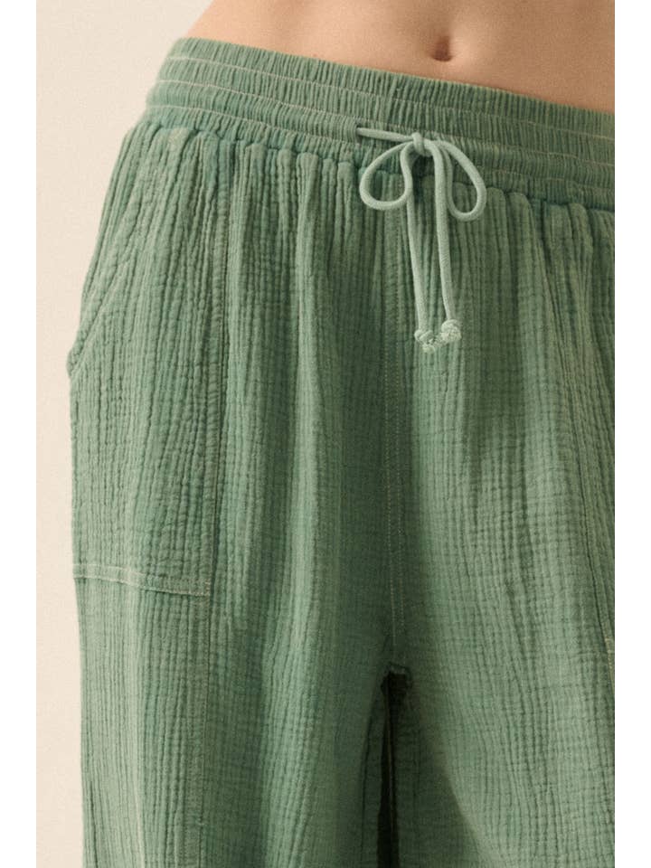 Promesa USA - Wholesale Pants - Women's - Mineral Washed Crinkle Cotton Parachute Pants11