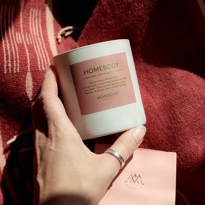 Moodcast Fragrance Co. - Wholesale Jar/Filled Candle - Coconut Wax Candle - Persona - Homebody - 8 oz Glass Jar5