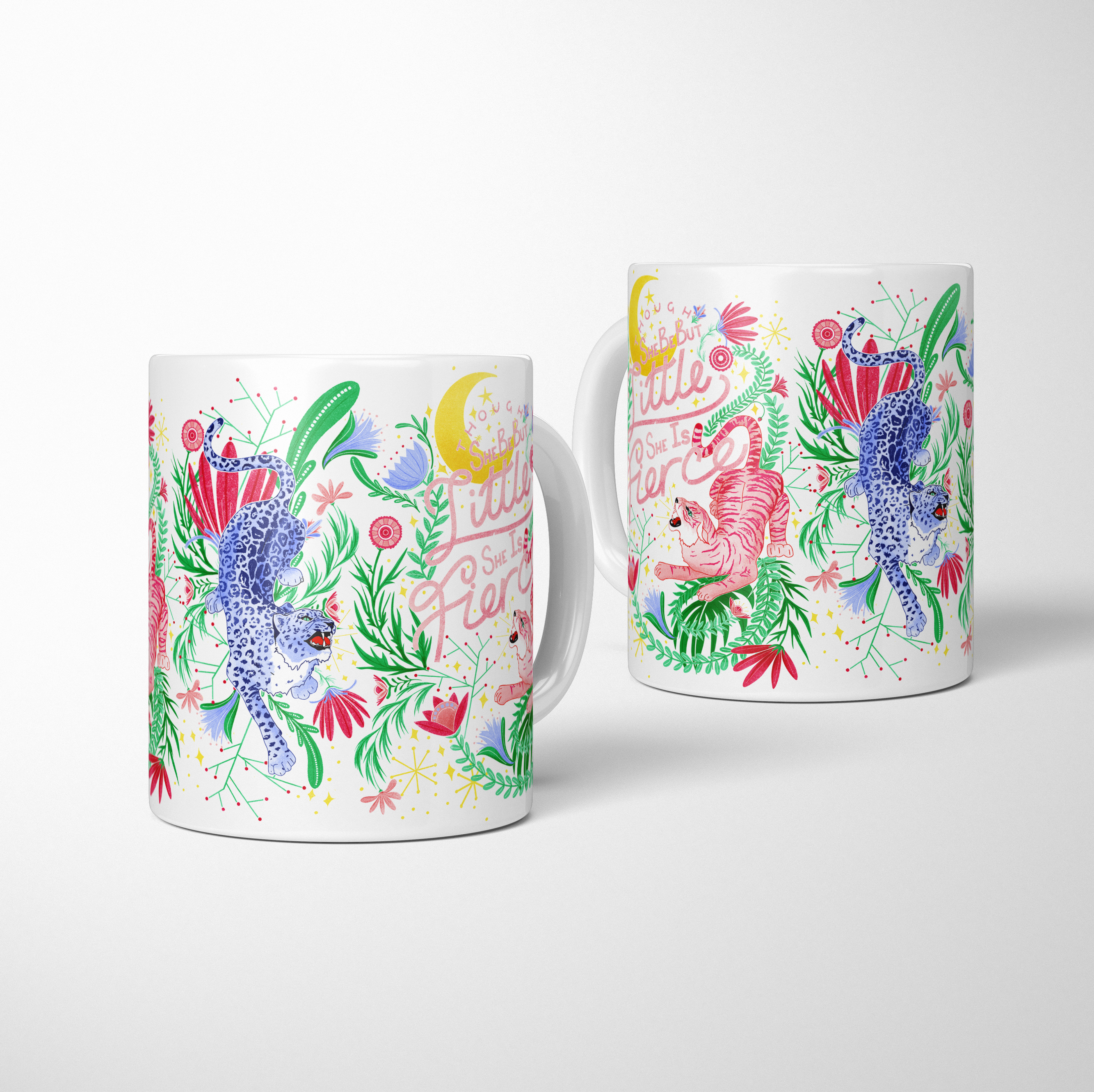 Fawn & Thistle Ltd (US Duties Paid) - Wholesale Coffee Mug - She is Fierce Tiger Mug | Shakespeare Quote Mug | Literary6