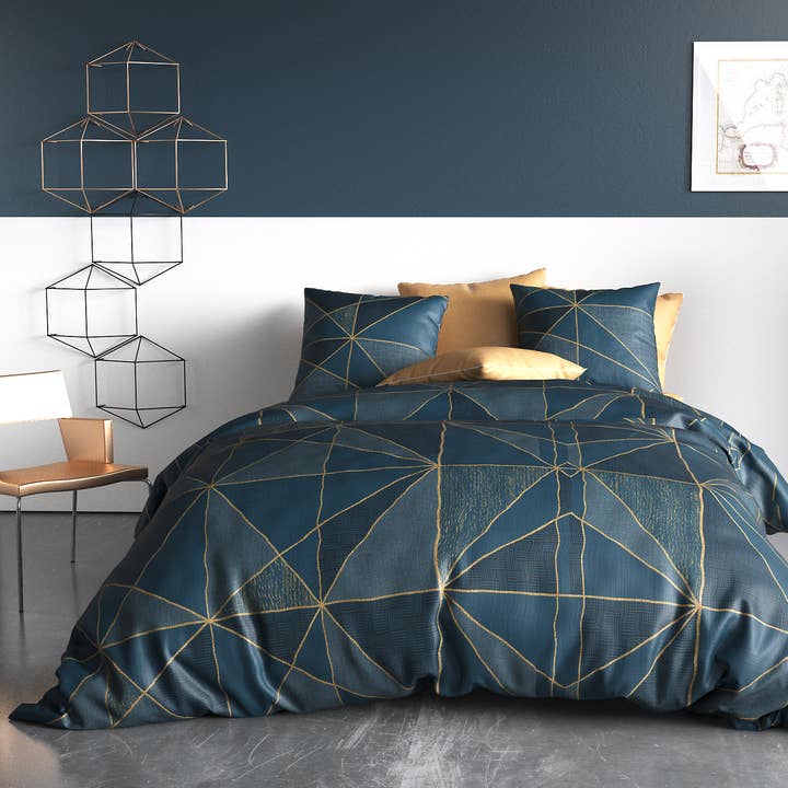 Parure Housse De Couette 3pcs 100% Coton 57fils Imanta pour la vente par Atelier Du Coton