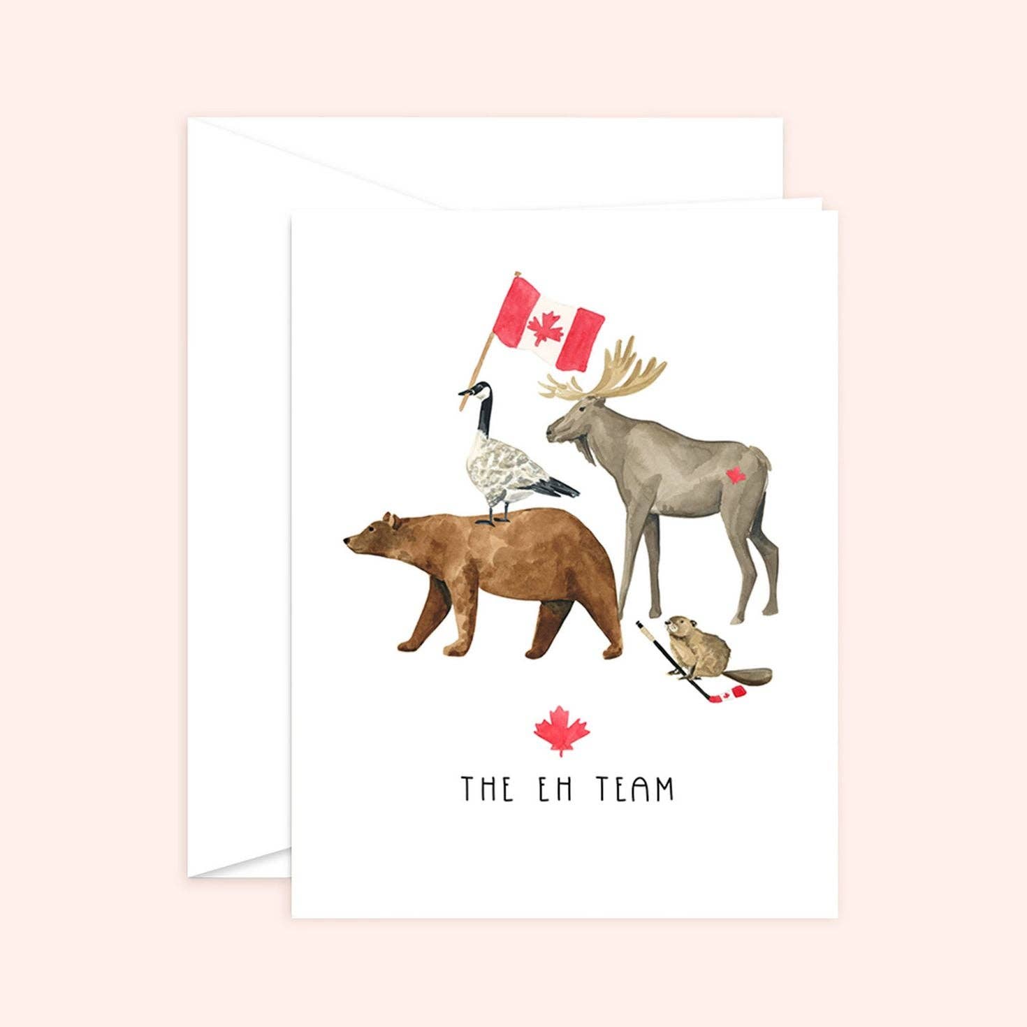Almeida Illustrations - Wholesale Everyday Greeting Card - The Eh Team Card | Canada Card0
