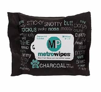 Metro Paws - Wholesale Pet Grooming Aid - Dog - Metro Paws® Travel Size Peppermint Scente Dog Grooming Wipes