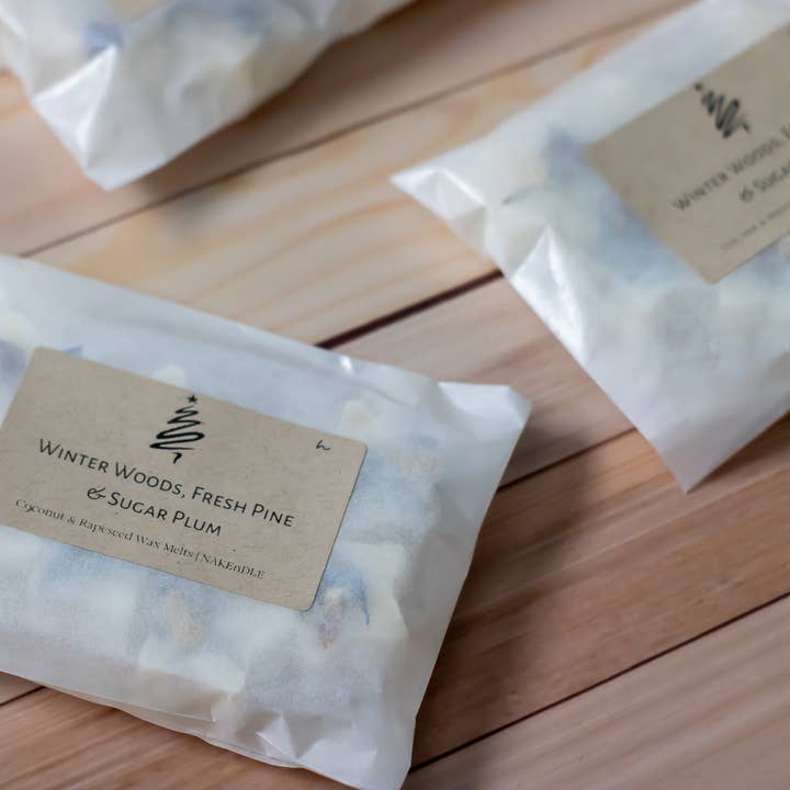 NAKEnDLE - Wholesale Wax Melt - Winter Woods hand poured luxury Christmas Wax Melts