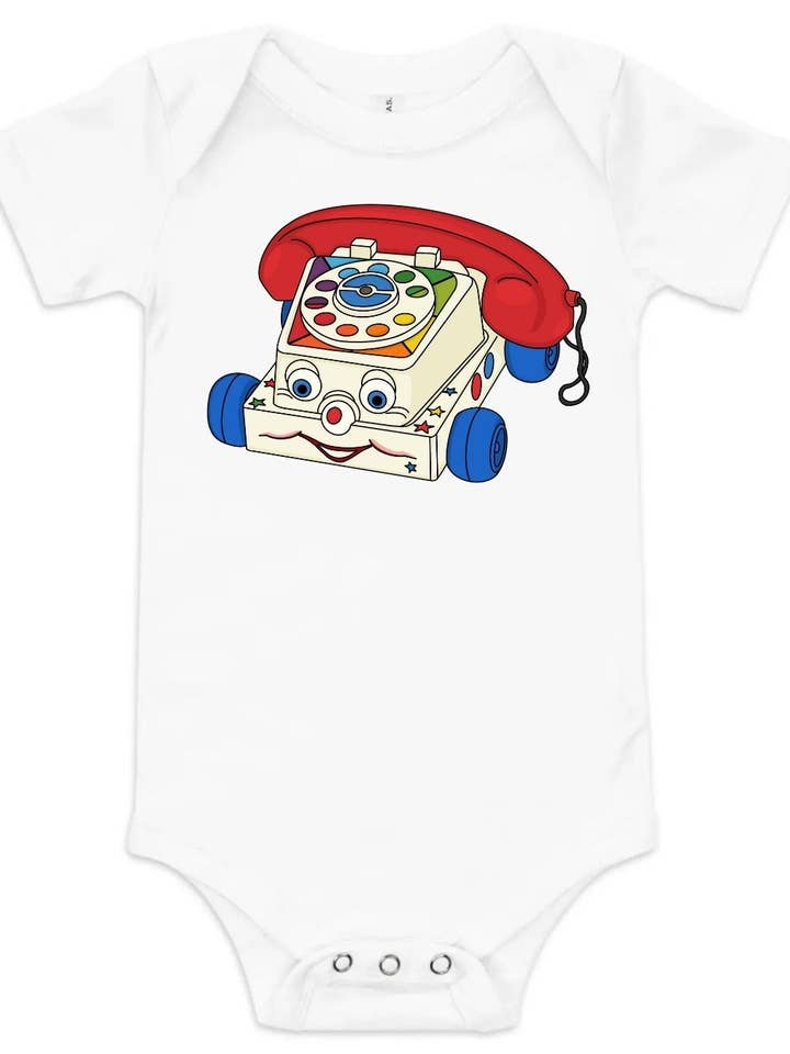 Leksakssnackstelefon Grafisk Sparkdräkt för wholesale av Houston Toy Museum