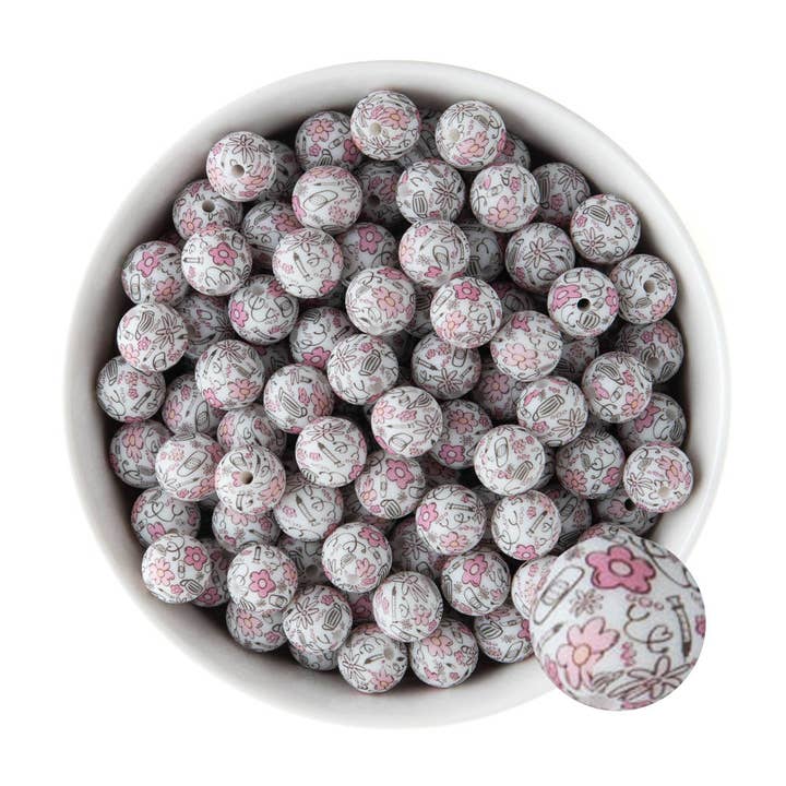 Cara & Co Silicone Craft Supply - Wholesale Craft Supplies - Standard Silicone Print Beads39