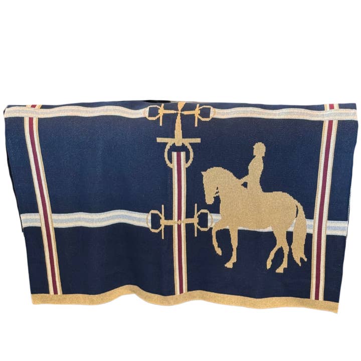 Le Lancer de Cheval de Dressage - Bleu & Marron pour la vente par Vanner House