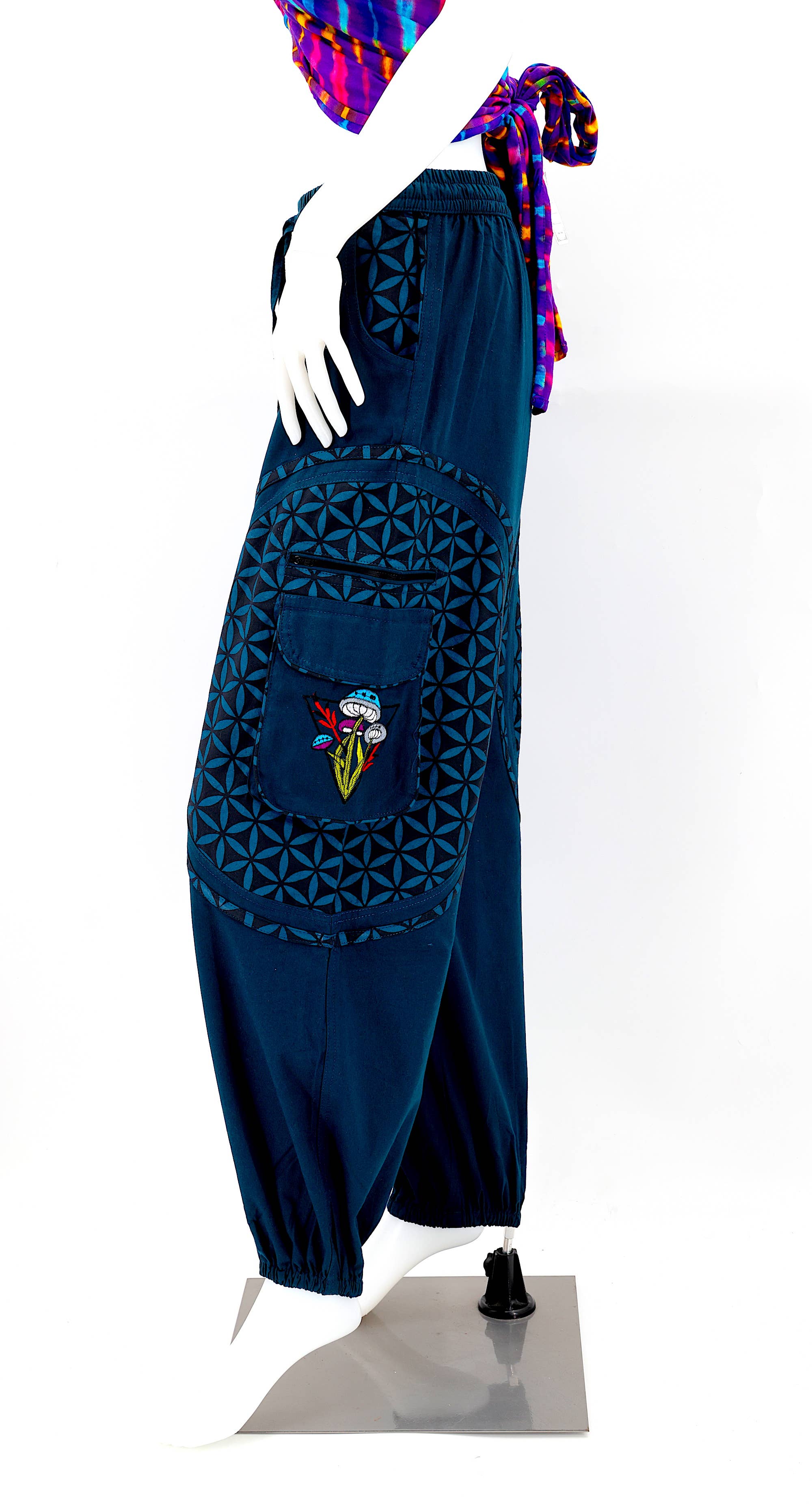 Himalaya Handmade - Wholesale Pants - Women's - Cotton Hippie Handmade Harem Mushroom Embroidered Bohemian Pants20