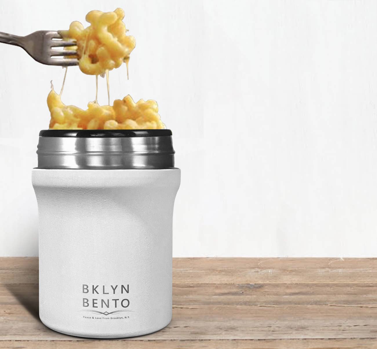 Bklyn Bento - Vendita all'ingrosso Contenitori per alimenti - Barattolo per alimenti medio (14 once) +cucchiaio in bambù8