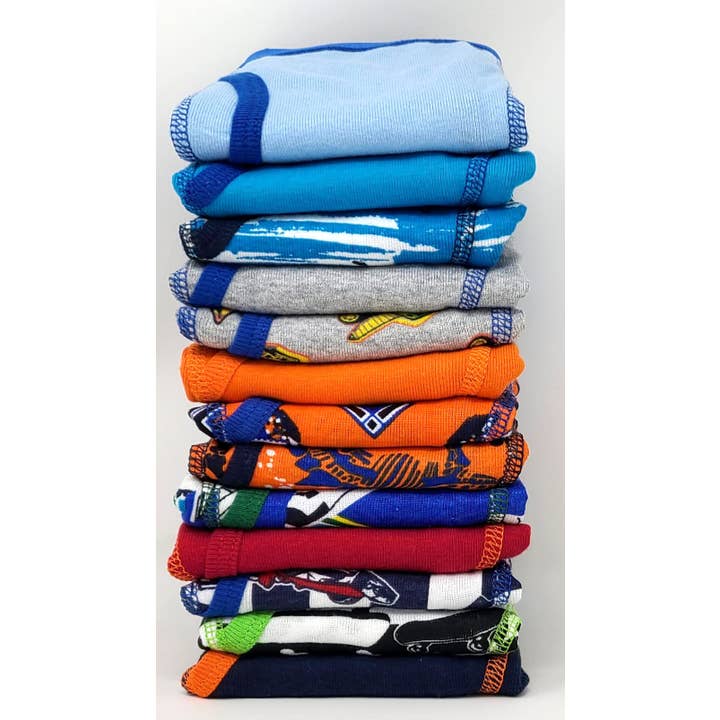 I-Wear Brands - Wholesale Underwear - Kids - 12 Pack Toddler & Boy's 100% Cotton Boxer Brief Underwear2