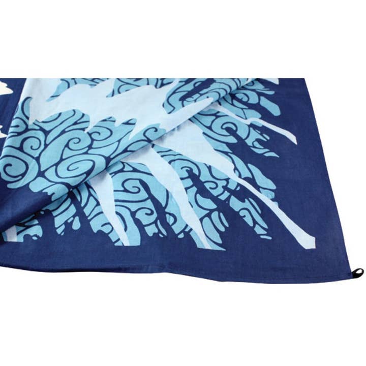 Sunshine Joy – Großhandel Wandteppich/-tuch – Wandaufhänger mit Sonnenwellenmotiv für Strandsurfer, verpackt2