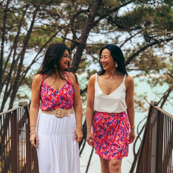 MY DRESS MADE - Wholesale Fabric - Viscose poplin fabric BLOOM - Printed in France