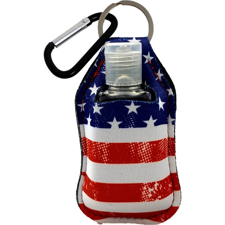 Americana Sanitizer Holder for wholesale by Spoontiques, Inc
