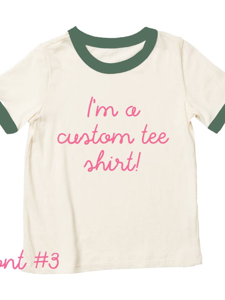 Polished Prints - Wholesale Screen Printed T-Shirt - Kids - Kids Ringer T-Shirt, Customizable shirt, Retro tshirt 4