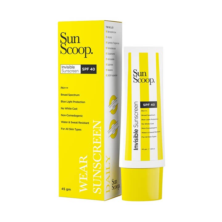 SunScoop Invisible Sunscreen SPF 40 PA+++ Waterbestendig voor wholesale door Innovist