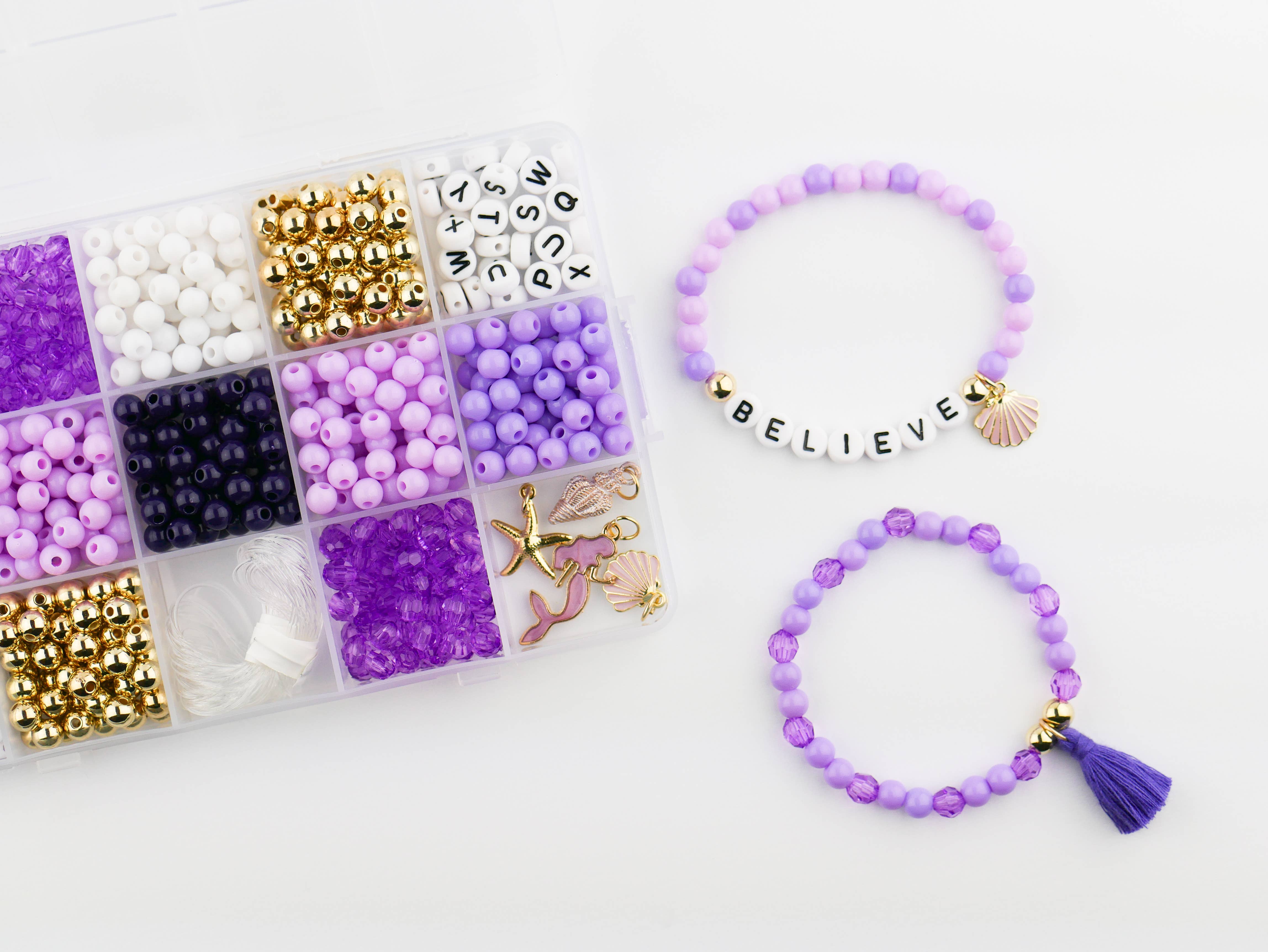 Stacked Sweetly - Wholesale DIY Jewelry - Kids - Mermaid At Heart DIY Stretchy Bracelet Craft Kit2