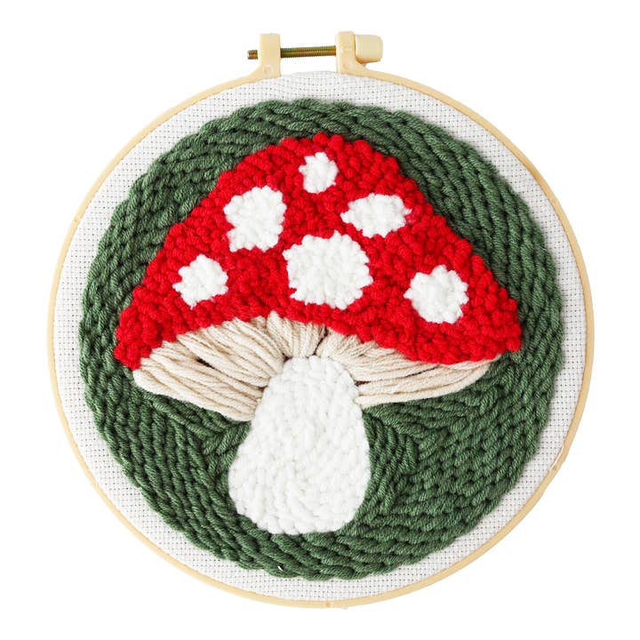 pierrebelvedere.com - Wholesale DIY Craft Kit - MUSHROOM HOME DECOR PUNCH NEEDLE KIT1