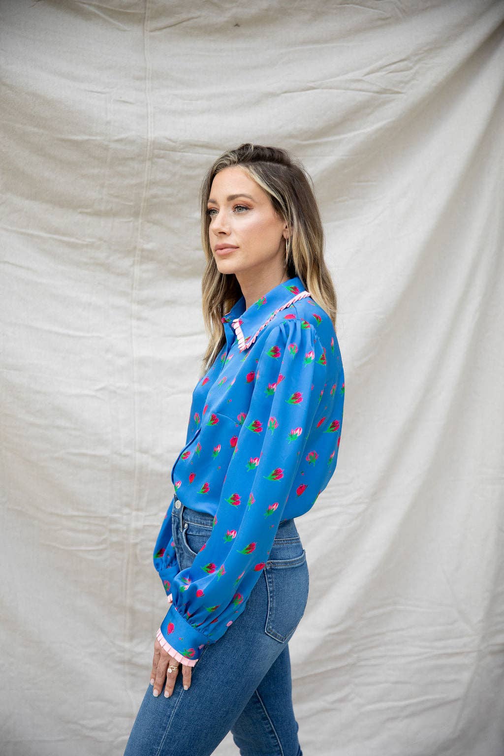 Modafleur - Wholesale Button Down Shirt - Women's - THE FAYE TOP1