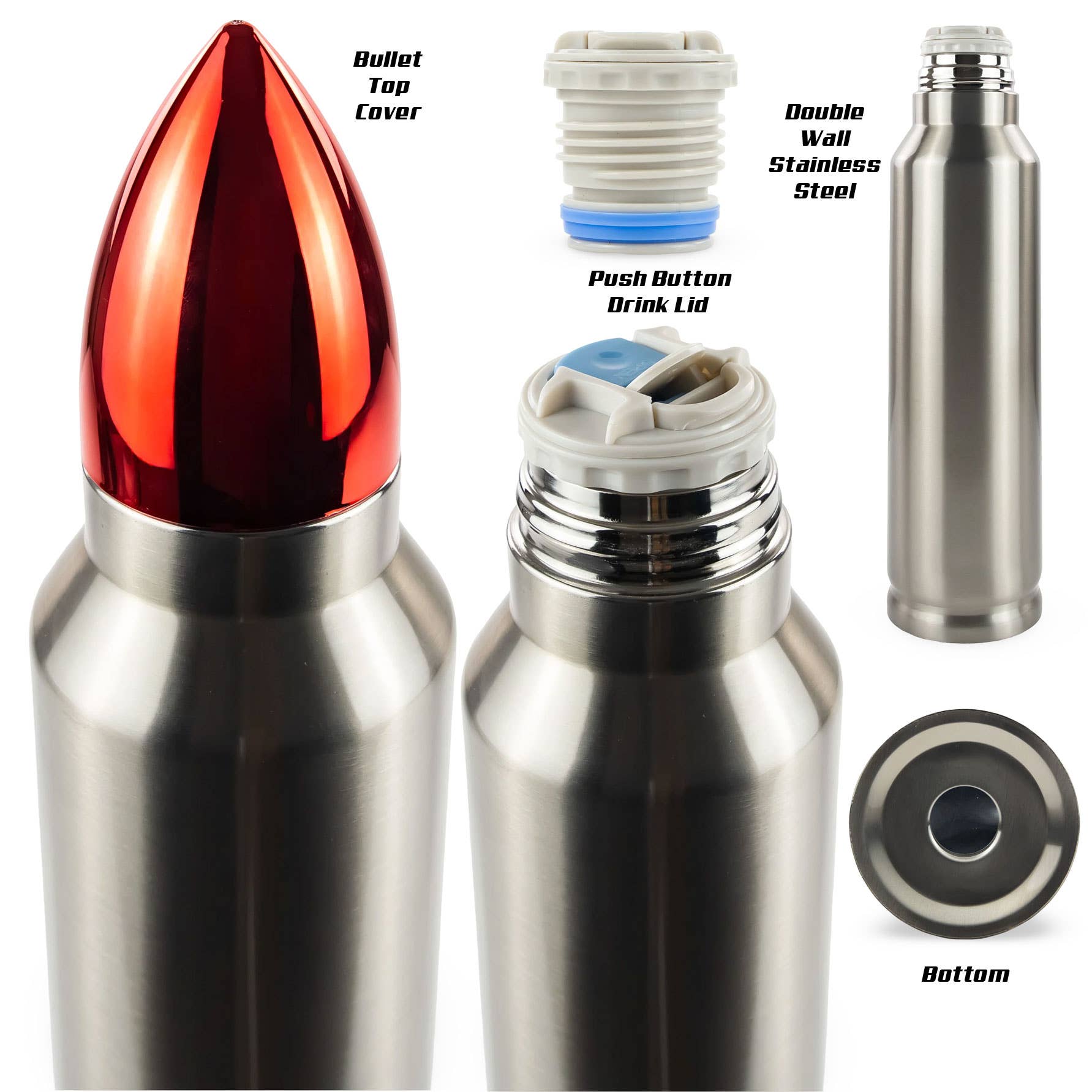 SquatchSwag - Wholesale Insulated Mug/Tumbler - BULLET-Bigfoot Dont Tread on Me-32oz Stainless Steel Tumbler7