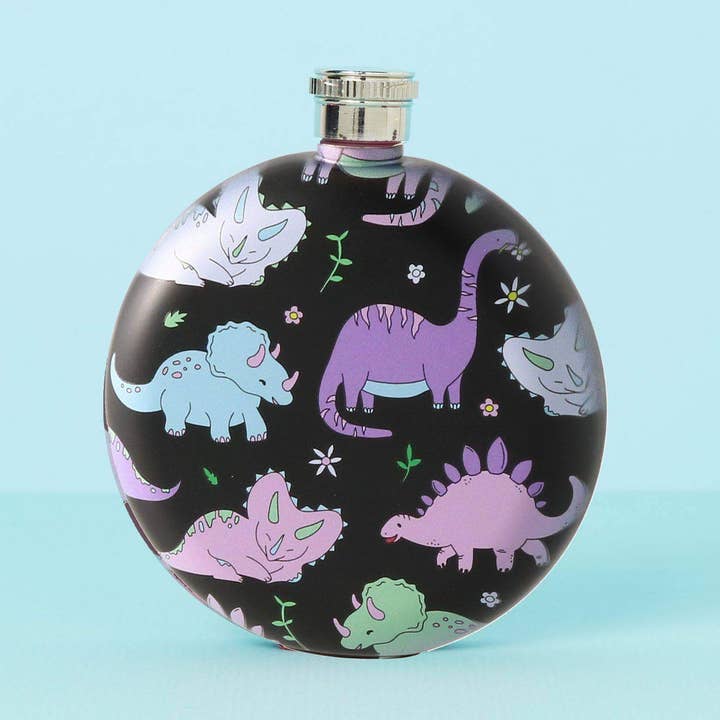 Svart dinosaurie höftkolv för wholesale av Punky Pins