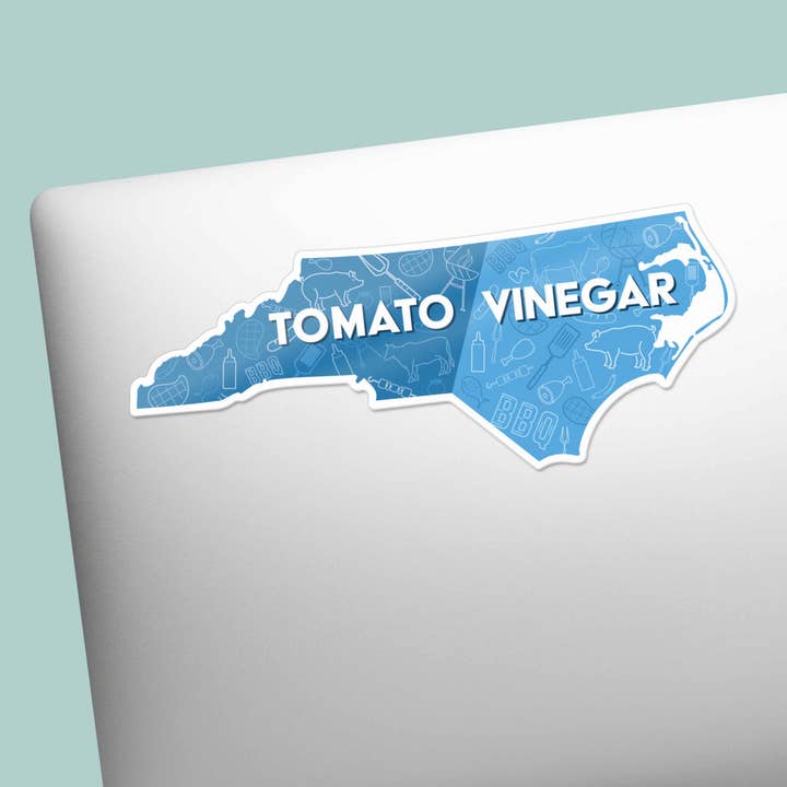 Sentinel Supply - Wholesale Sticker - Tomato Vinegar North Carolina BBQ Sticker - Funny NC Decal2