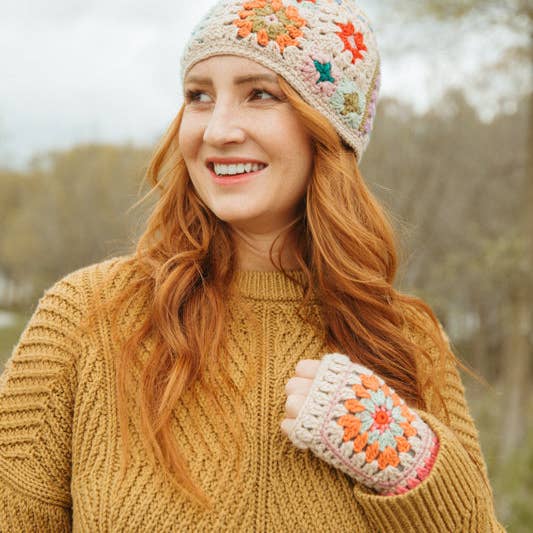 Naturlig Woodstock Hæklet håndvarmer for engroshandel på Faire1