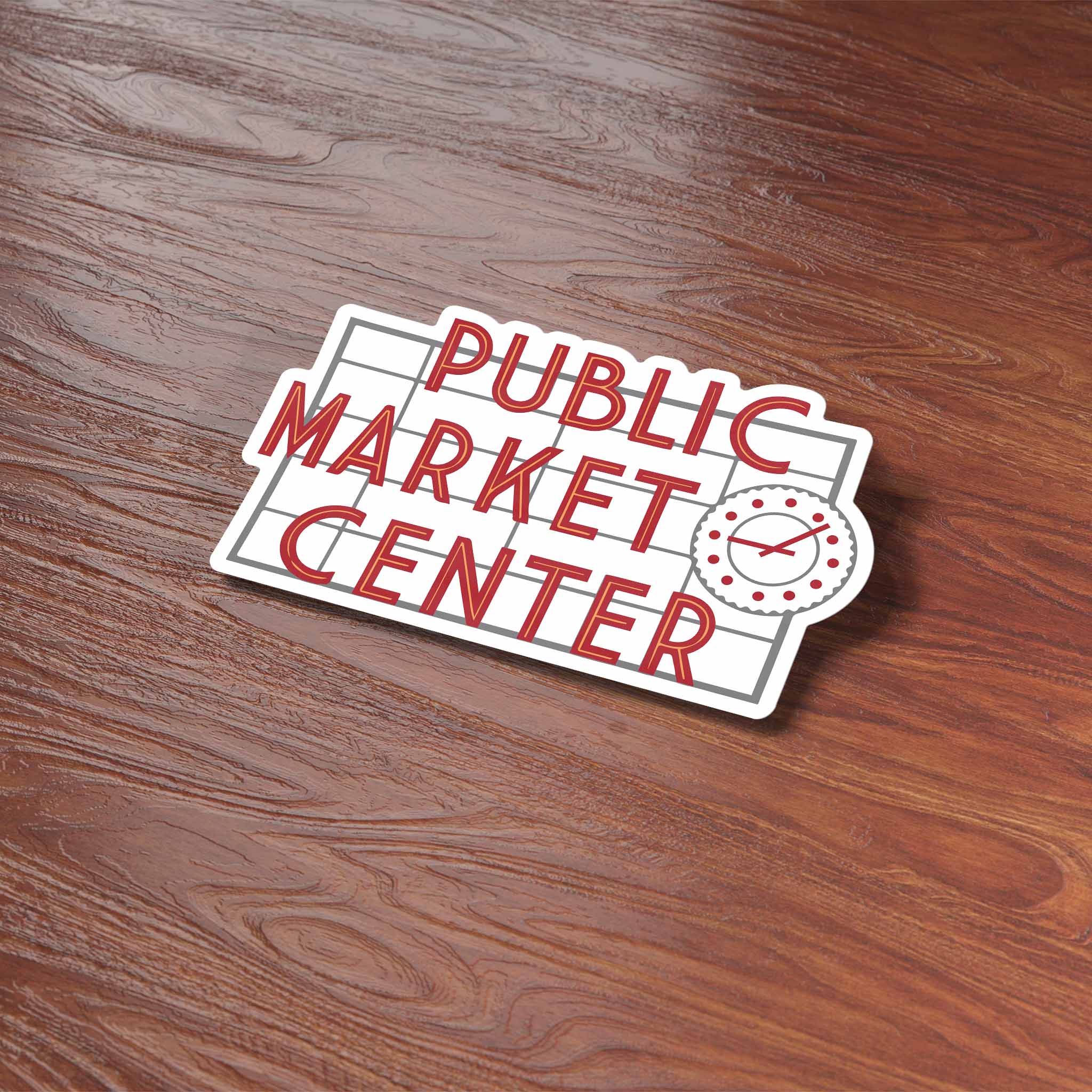 Sentinel Supply - Wholesale Sticker - Pikes Place Public Market Seattle Sticker5