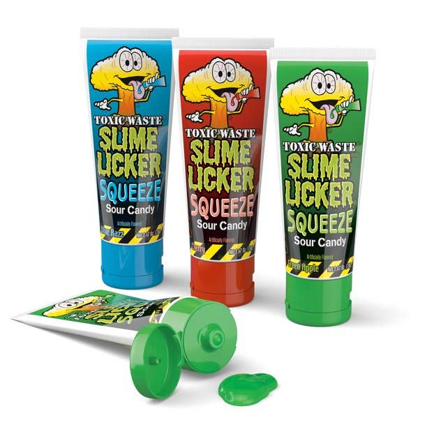 Pops Distro Inc - Wholesale Gummy - Toxic Waste Slime Licker Squeeze (2.4oz) (12ct)1