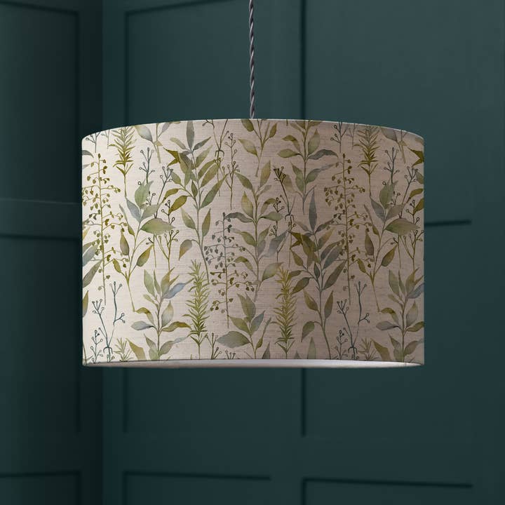 Aberduna Eva Printed Lamp Shade Green for wholesale on Faire